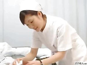 Japanese nurse gives caring handjob to lucky patient