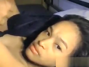 Nasty Asian Brunette Hoe Gets Her Face