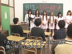 Incredible Japanese chick Jun Mamiya, Maki Takei, Juria Tachibana in Exotic Medical, Handjobs JAV movie