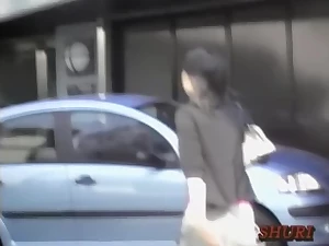 Natural boob sharking with the hot babe who got surprised