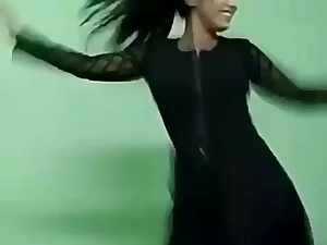 Ajina Menon Sexy Black Frock Tik Tok Actress 4