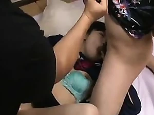 Sweet Asian Schoolgirl In A Threesome