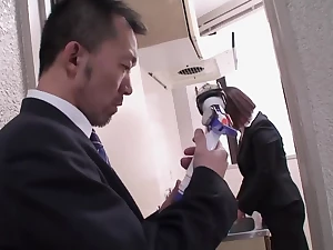 Sweet Lips - Brunette Deep Throats Cock In An Office