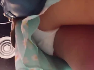 Under skirts asian :54